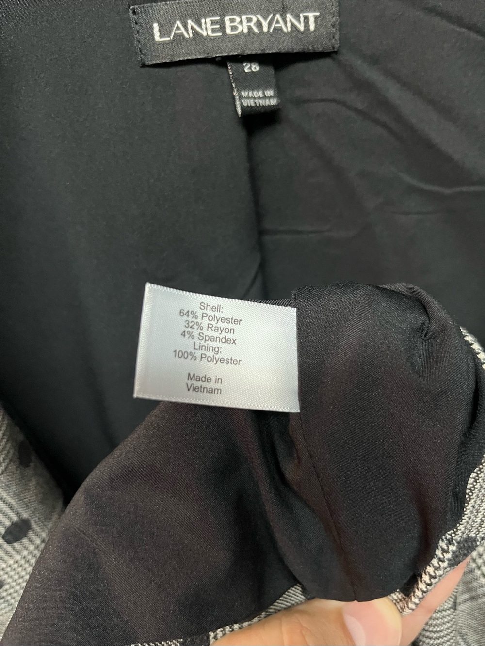 Lane Bryant Cream/Tan Blazer with Black Polka Dots - Picture 5 of 6